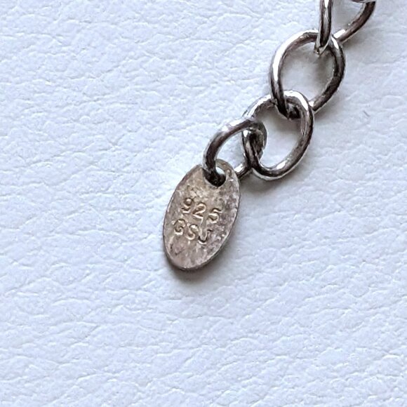 Designer Blue Green Larimar Bead Beaded Necklace Sterling Clasp 17"-19" Length - Picture 4 of 11